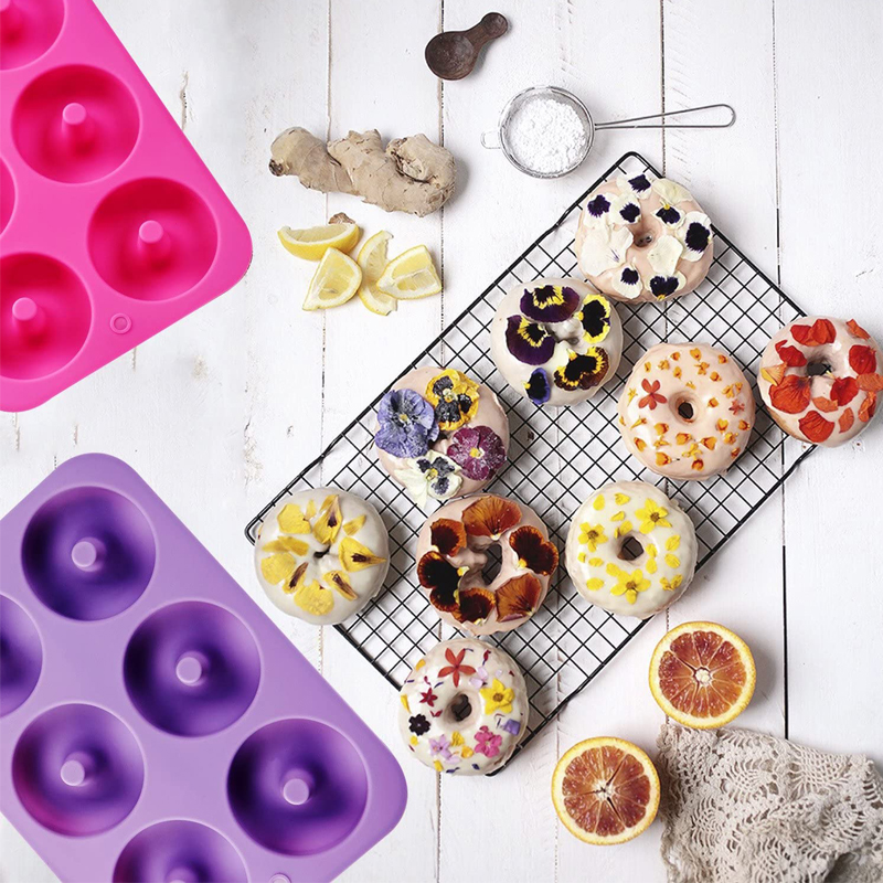 Khuôn ANAEAT bằng silicon chống dính làm bánh hình vòng