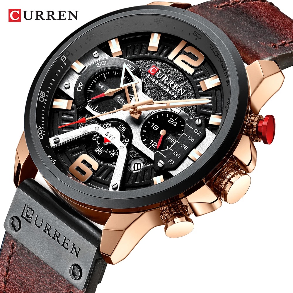 Đồng Hồ Quartz Curren Dây Da Sang Trọng