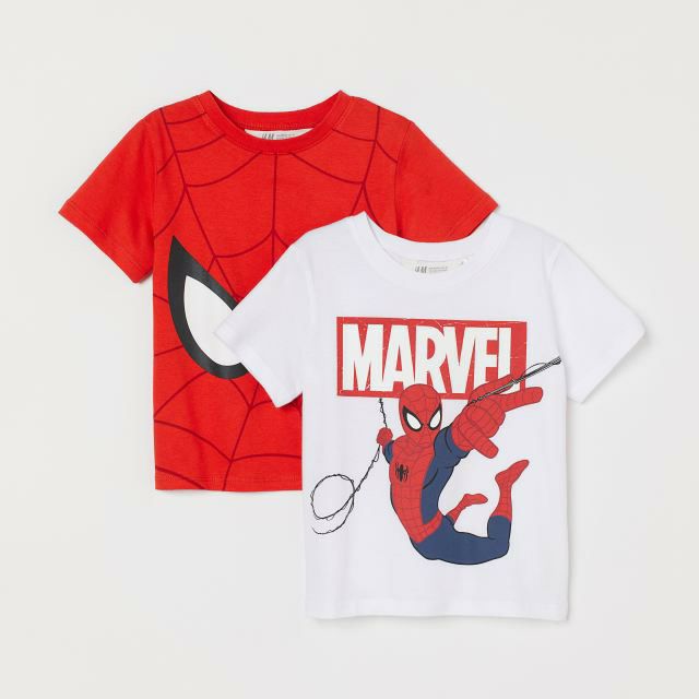 Set 2C ÁO CỘC TAY Spiderman _ HM dư xịn