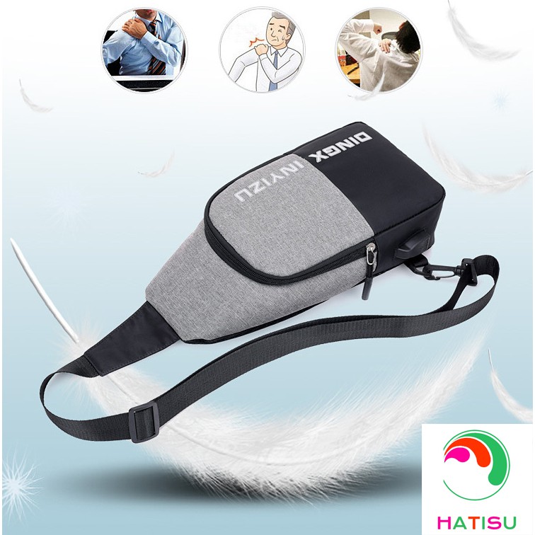 [XẢ KHO 3 NGÀY] Túi đeo chéo Đa Năng Hàn Quốc DC601 sạc USB HATISU | BigBuy360 - bigbuy360.vn