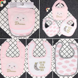 Set 3 yếm ăn dặm bé gái