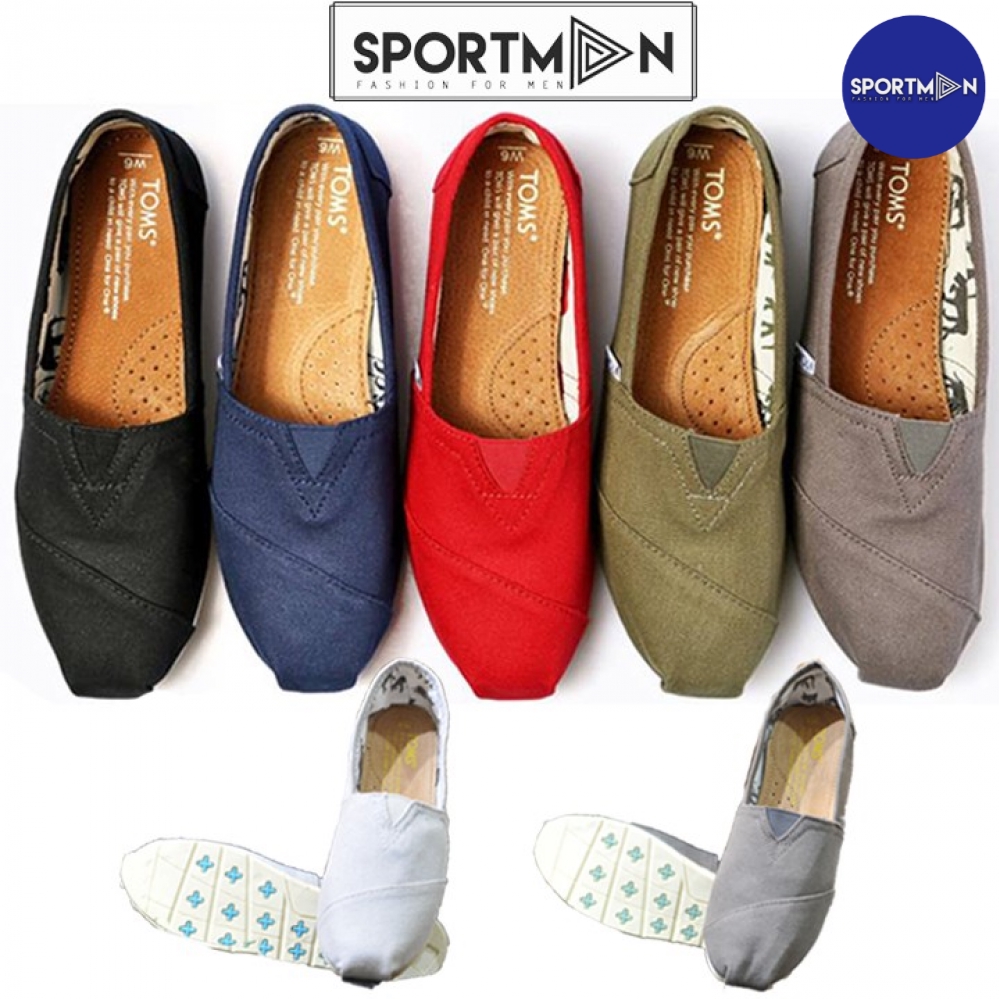 Giày TOMS NAM vải đế cao su thời trang - L1