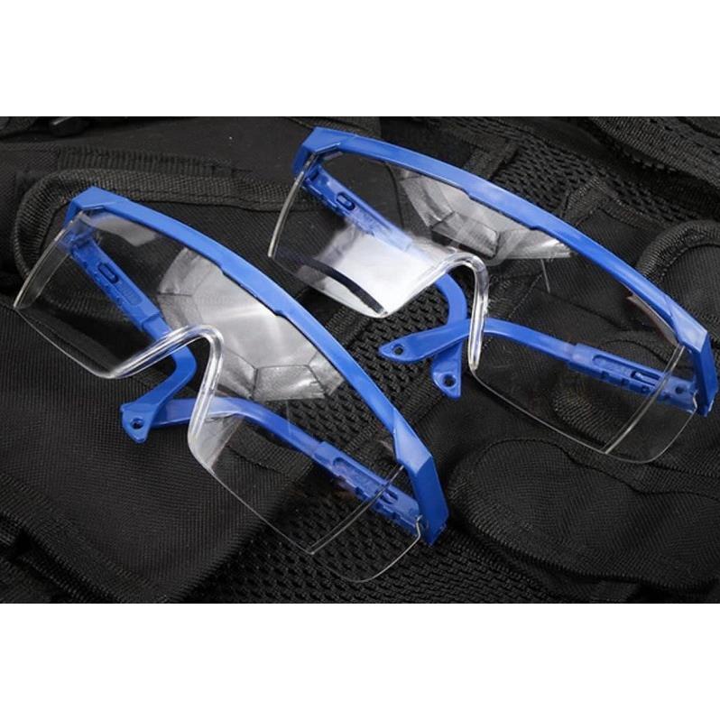 COMBO 1 hộp 12 kính bảo hộ hàng Đài Loan siêu dày gọng Xanh mắt trắng