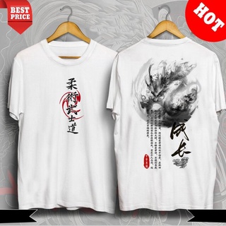 Áo thun unisex rồng thư pháp nhật cao cấp | áo samurai