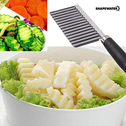Dao Cắt Lát Khoai Tây Gợn Sóng Bằng Thép Không Gỉ