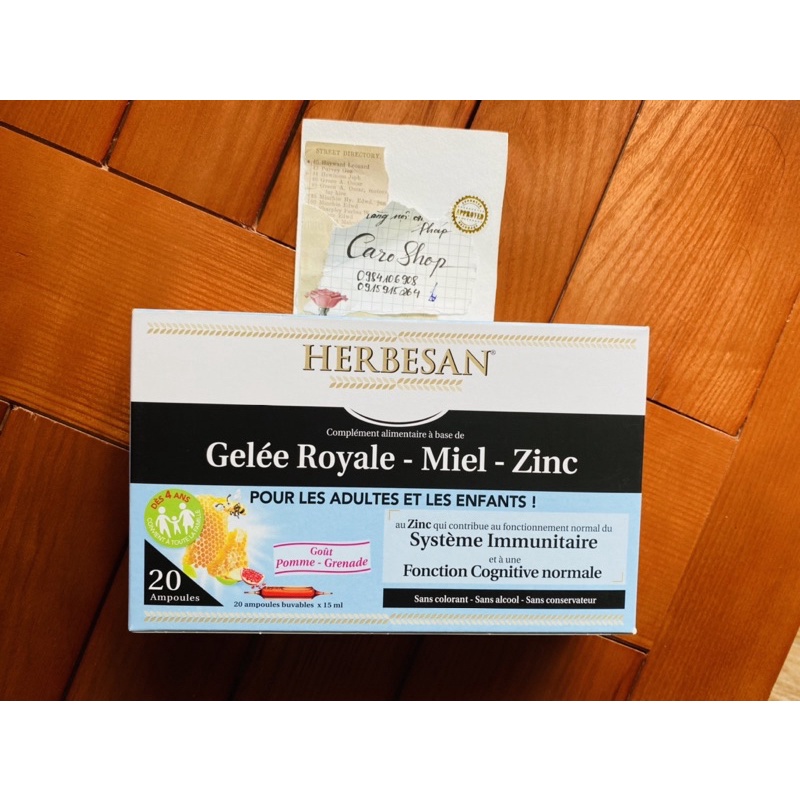 Sữa ong chúa Gelee Royal Miel ZinC dùng được cho bé từ 4 tuổi