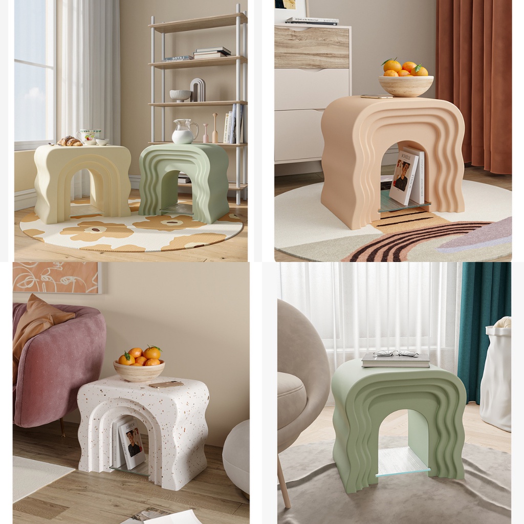 Kệ/tủ đầu giường, bàn cà phê nhỏ phong cách Châu Âu, decor Forher.since1998