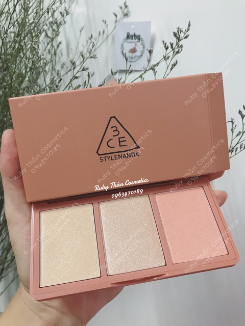 Phấn Bắt Sáng / Highlight 3CE Strobing Skin Palette