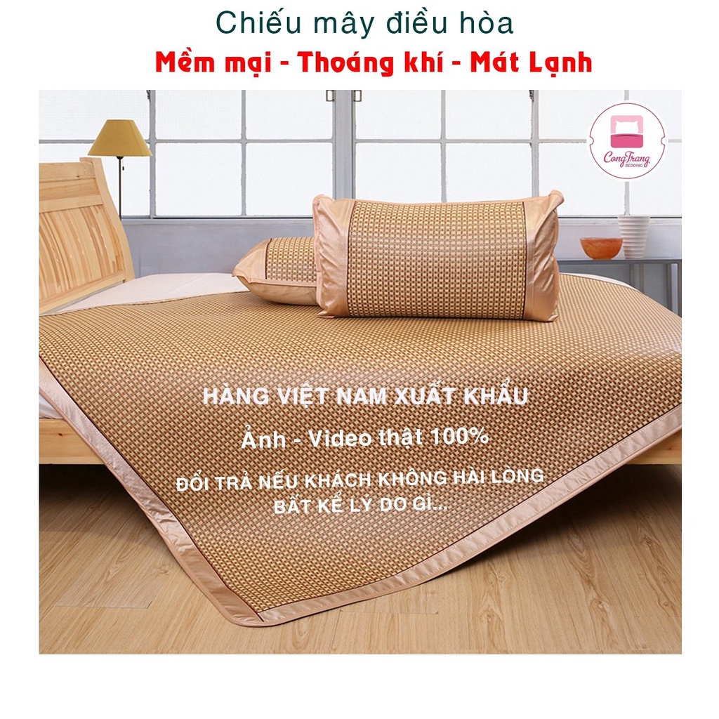 Chiếu Điều Hòa PHONG ANH Loại Dầy Sợi Mây Tổng Hợp Cao Cấp, Thoáng Khí, Mát Rượi