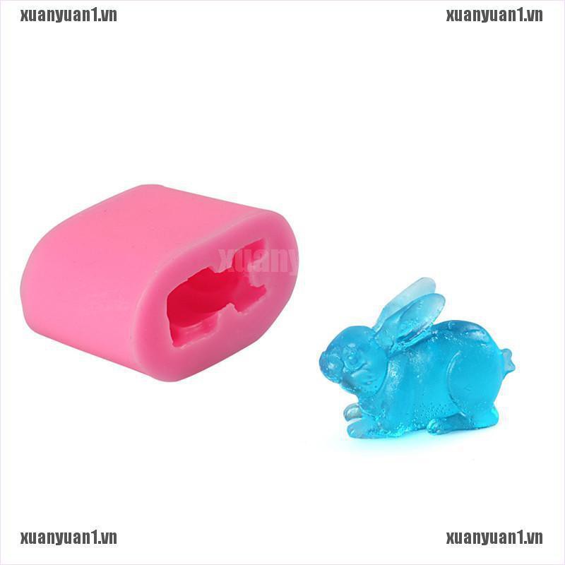 [XUANYUAN1] Khuôn silicone Làm Bánh Xà Phòng Hình Thỏ Phục Sinh