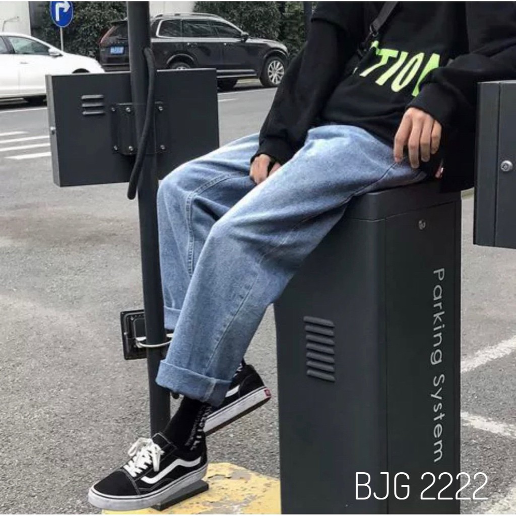 Quần jean nam hàn quốc quần baggy jeans UNISEX cao cấp kun shop 1 | BigBuy360 - bigbuy360.vn