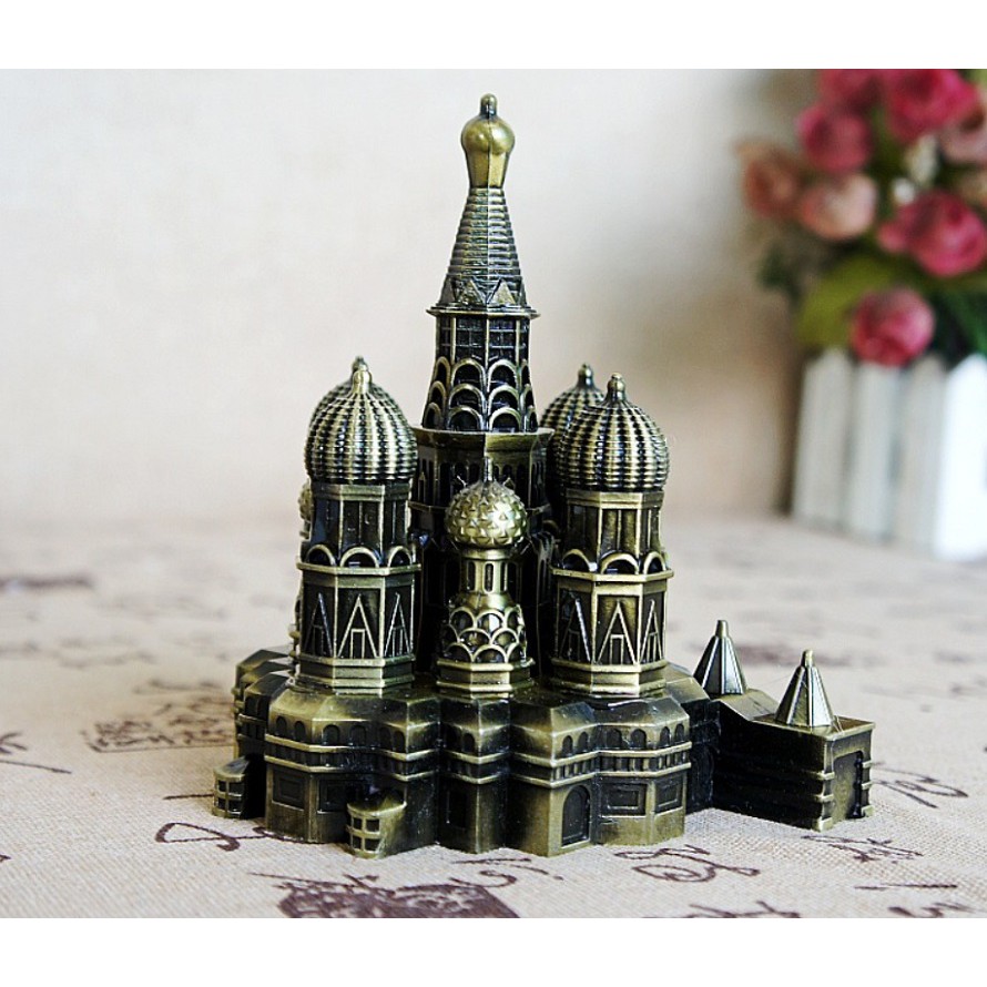 [CAO 11.5CM] Điện Kremlin mô hình thu nhỏ bằng hợp kim cao cấp, sang trọng