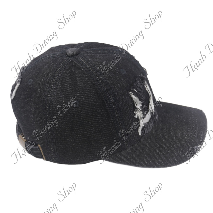 Nón kết jeans rách xịn khóa cửa sổ