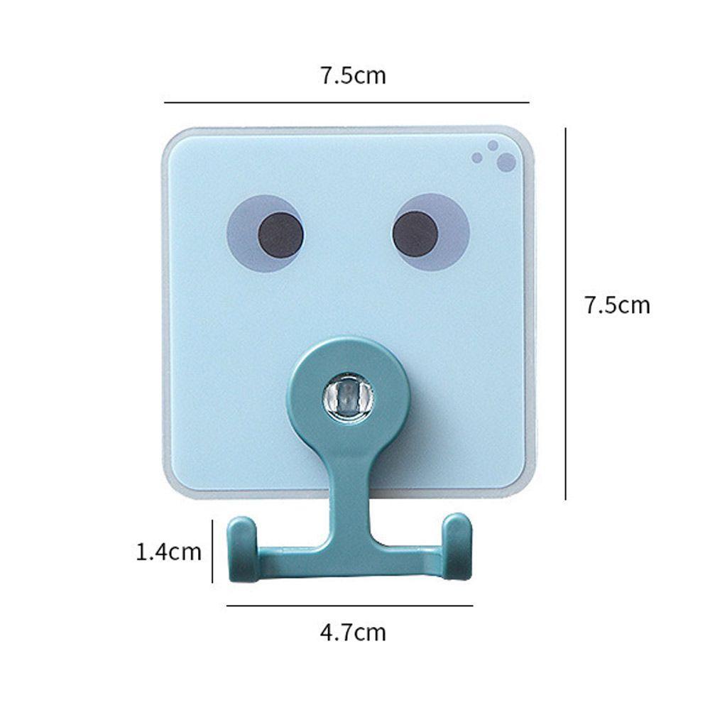 PISTA Set 5 Móc Treo Đồ Dán Tường Bằng Nhựa Không Cần Khoan Lỗ Đa Năng