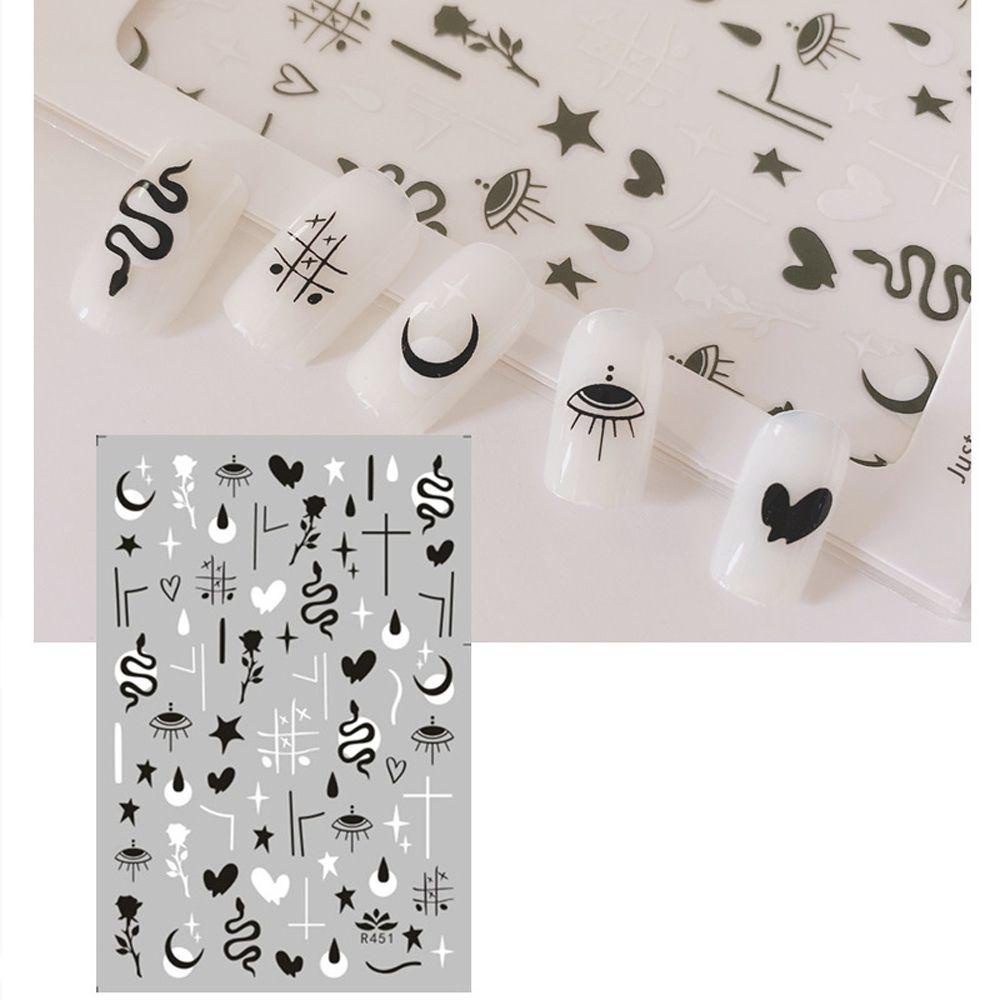 OCEANMAP Miếng Dán Trang Trí Móng Tay 3D Hình Gấu Klein Thời Trang Dành Cho Nữ