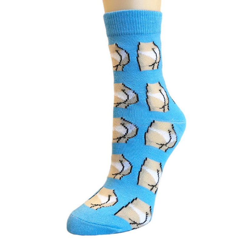 Youyo Đôi Vớ In Hình Mông Ngực Hoạt Hình Vui Nhộn Nhiều Màu Sắc Co Giãn Dành Cho Người Lớn Unisex