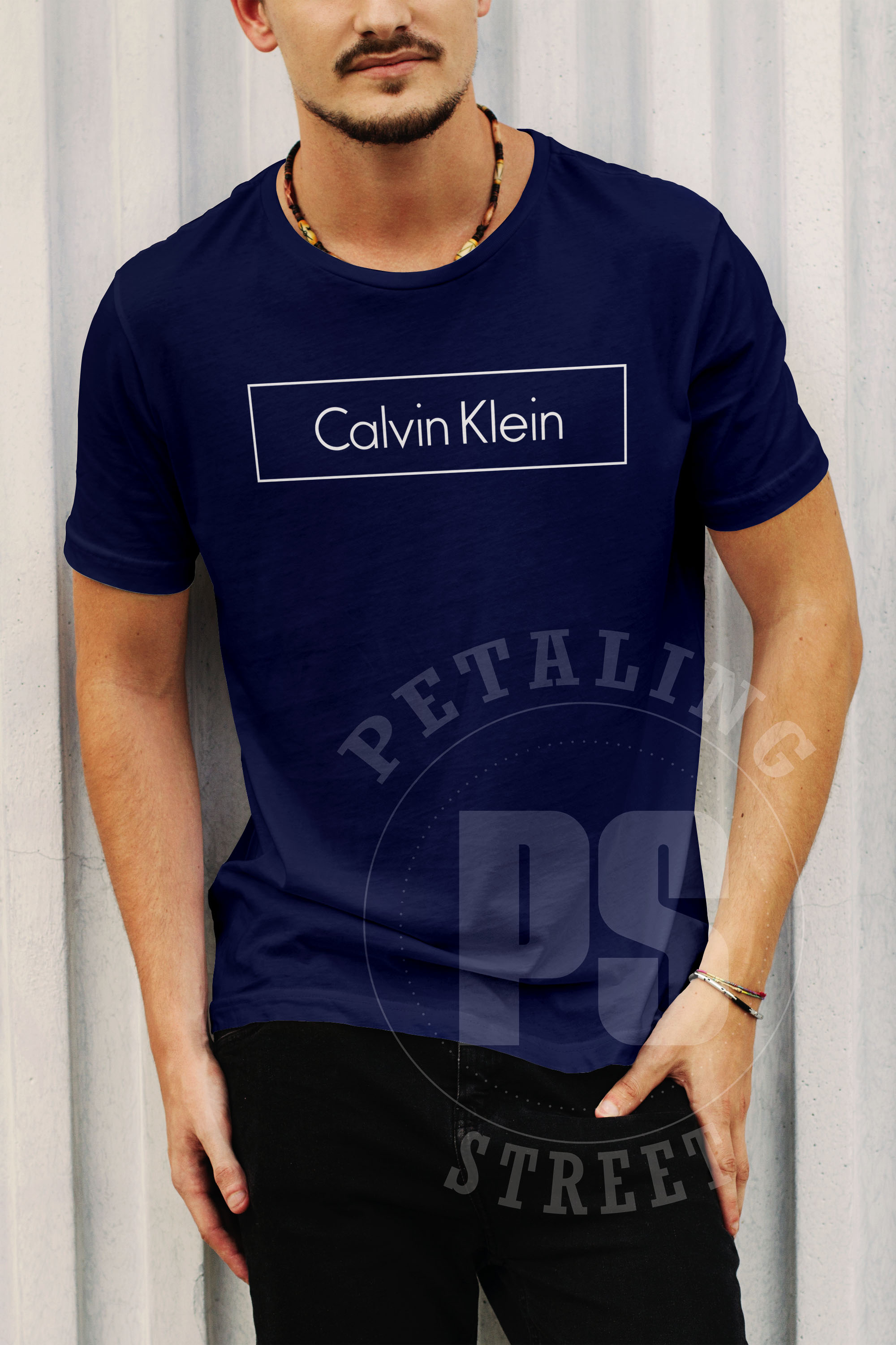 CK short-sleeved T-shirt with Calvin Klein 100% cotton