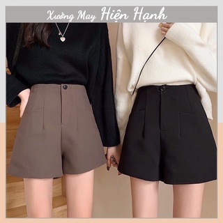 Quần short nữ cạp liền cúc gài siêu Hot_QS001 Hiện Hạnh combo quà tặng kẹo