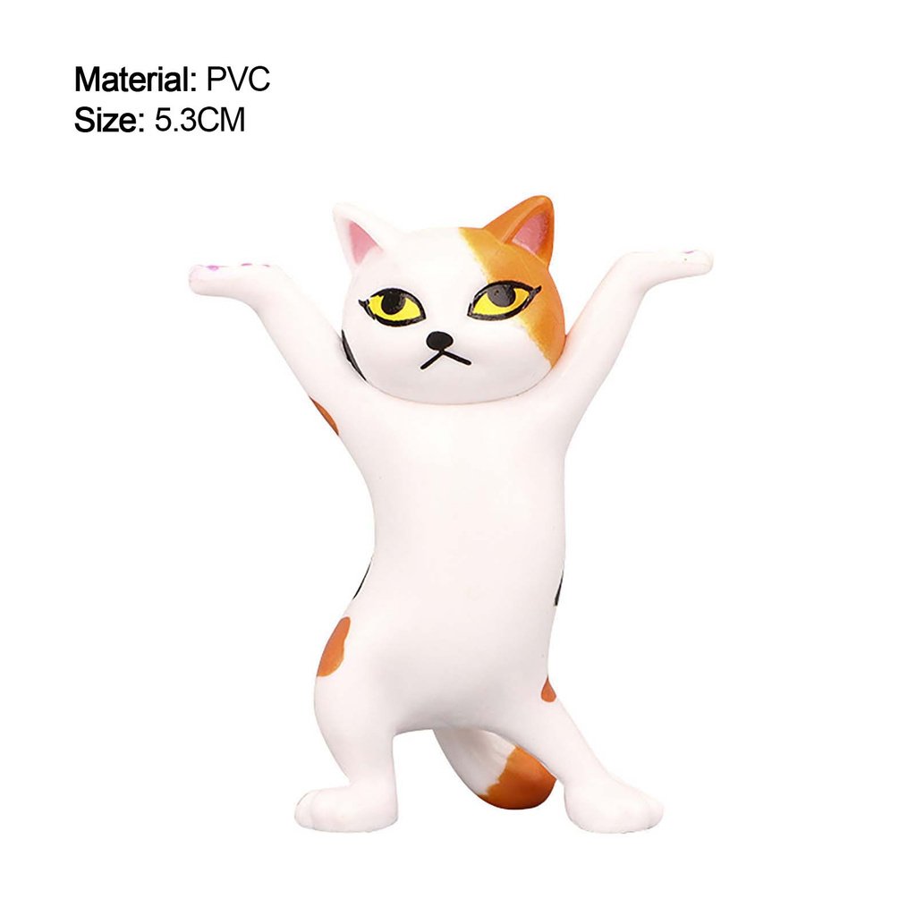 Mô hình trang trí hình mèo dễ thương nhiều màu sắc