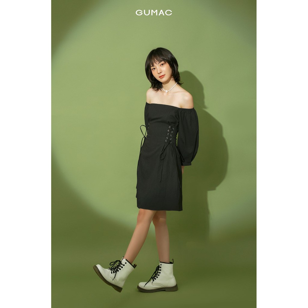 Đầm nữ xòe đan dây mắt cáo GUMAC DB1129 đủ màu đủ size, phong cách năng động trẻ trung | BigBuy360 - bigbuy360.vn