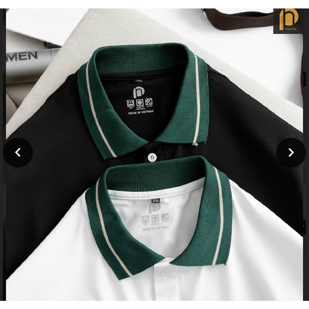 Áo phông Polo cổ XANH cho nam mạnh mẽ, cá tính