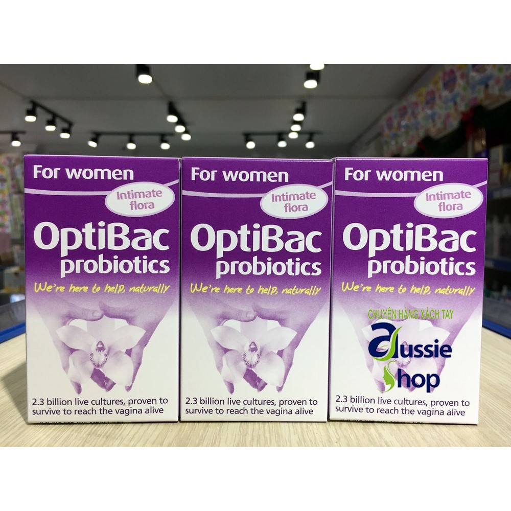 Men vi sinh Optibac cho phụ nữ trị nấm âm đạo, viêm tiết niệu - 30 viên