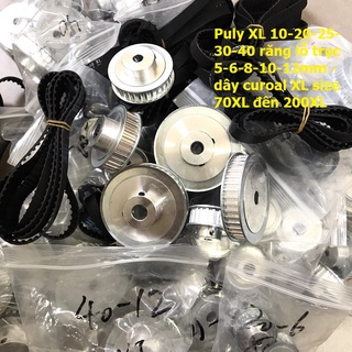 Puly xl từ 10 răng đến 40 răng - dây curoal xl kích thước 70xl đến 200xl