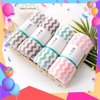 Set 5 khăn mặt Lông Cừu xuất Hàn siêu mịn cho mọi loại da