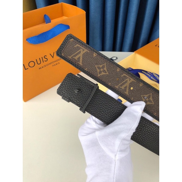 Thắt lưng da, belt da Bò LV Louis Vuitton họa tiết monogram cao cấp