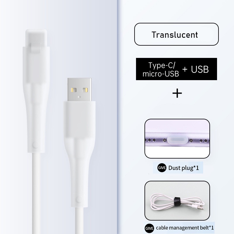 1 Bộ Vỏ Bảo Vệ Cáp Sạc USB Bằng Silica Gel Chống Bụi Chống Oxy Hóa Chống Độc Hại Cho iphone Android