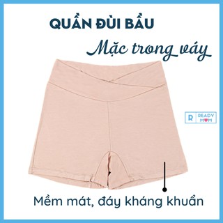 Quần Đùi Bầu Mặc Trong Váy Mềm Mát Đáy Quần Kháng Khuẩn RQ01 Hàng Nội Địa