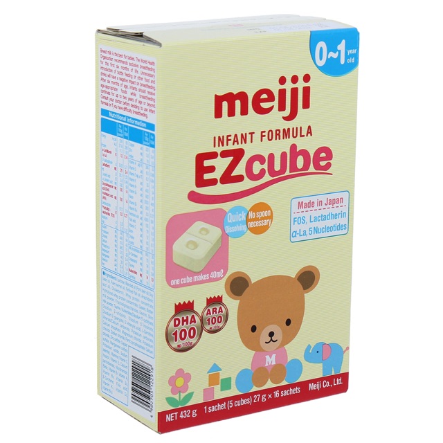 sữa meiji thanh số 0-1  432g nhập khẩu chính hãng date t1 /2023