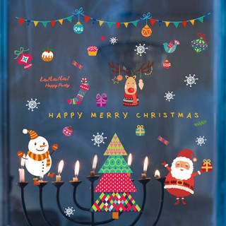 Decal dán tường , dán kính trang trí NOEL - GIÁNG SINH 02