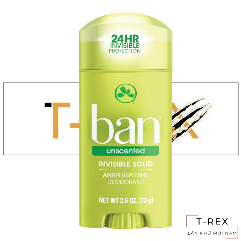 [FREESHIP]  Lăn Khử Mùi Ban Unscented 73Gr (KHÔNG MÙI) - Dạng Sáp Trắng - Chống Mồ Hôi