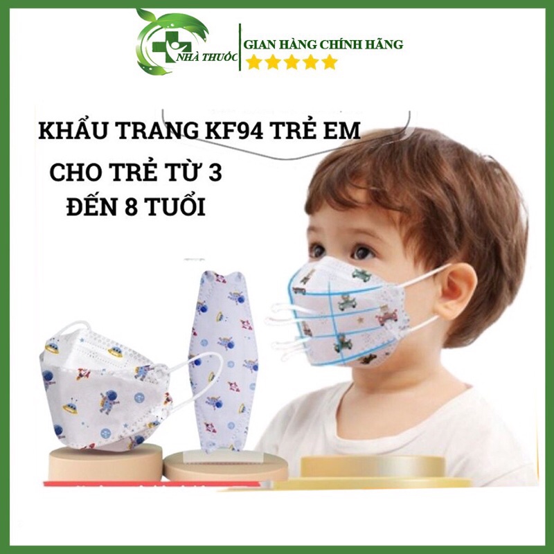 10 khẩu trang 3D KF94 cho bé