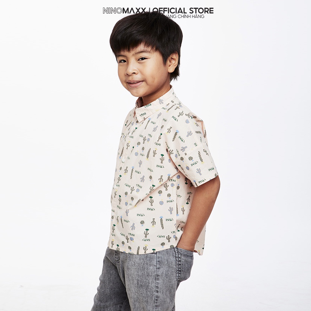 NINOMAXX KIDS Áo sơ mi Bé trai tay ngắn cotton 1905041