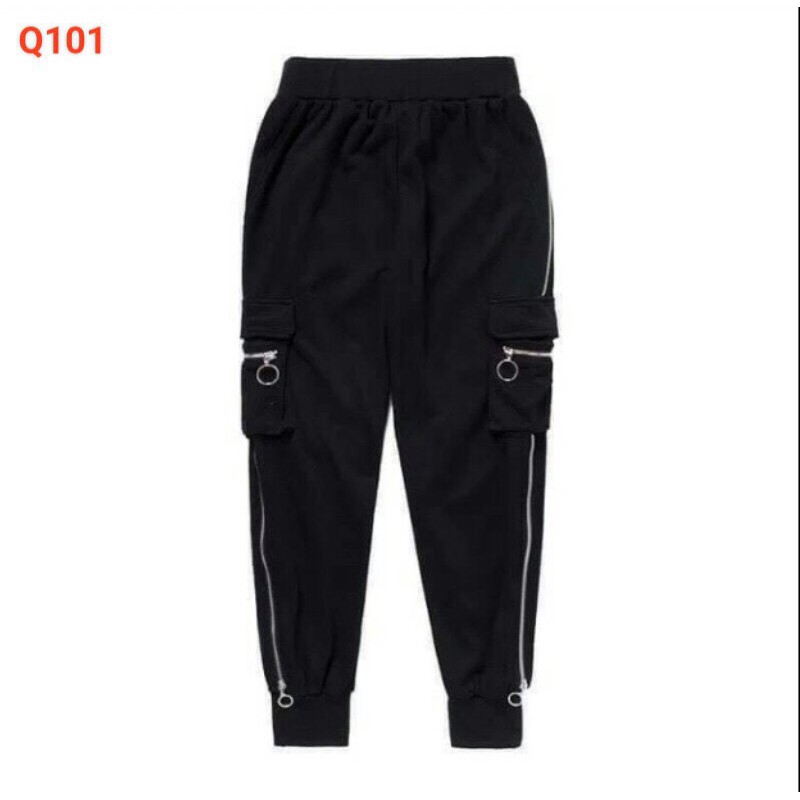 &lt; FREESHIP &gt; Quần jogger kaki phối khóa hàng y hình (ko giống hoàn tiền)