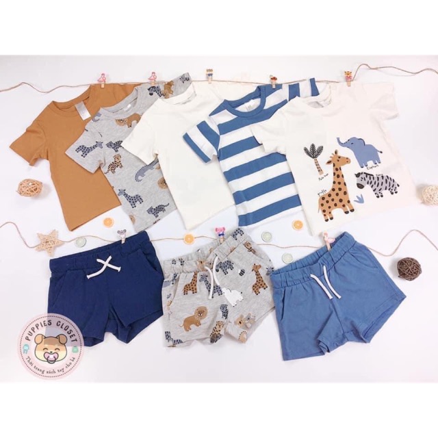 Sét 5 áo HM size 9-12m