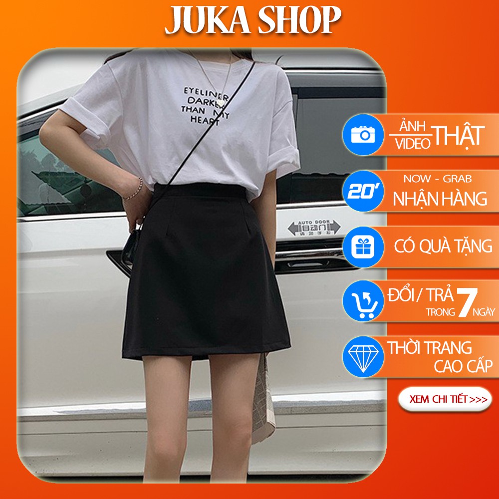 [ẢNH CHỤP THẬT] Chân váy trơn 3 màu - Chân váy chữ A basic Juka Shop