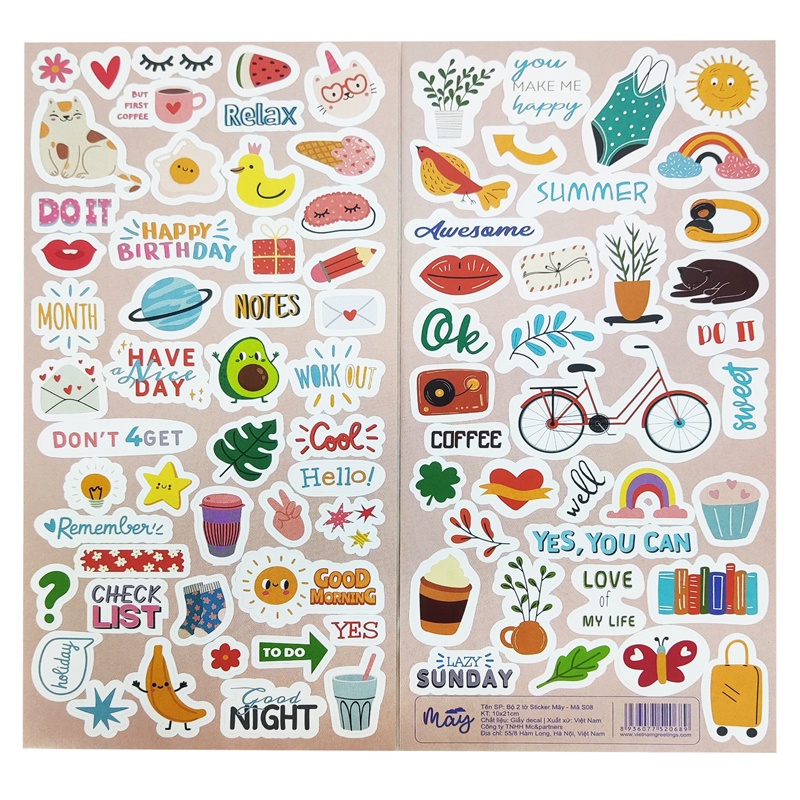 Sticker Trang Trí Mây - Greenwood S08