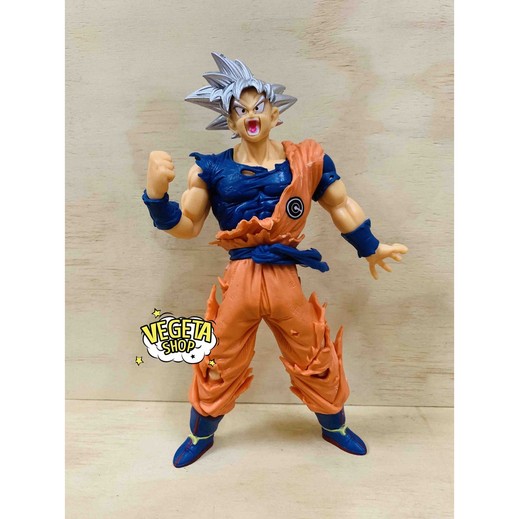 Mô hình Dragon Ball Super - Mô hình SonGoku Son Goku Ultra Instinct UI Bản năng vô cực - Goku tóc bạc - Cao 20cm