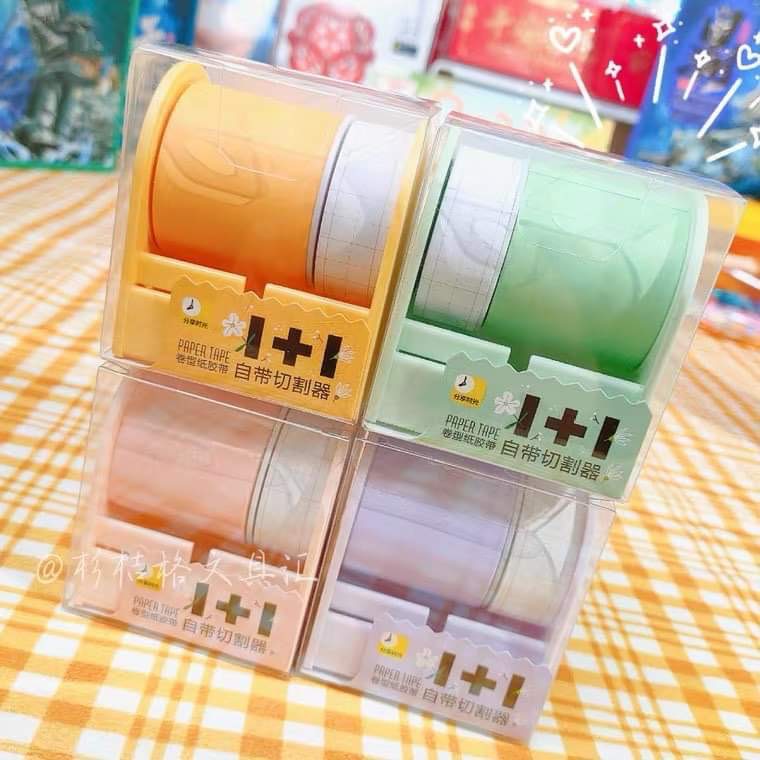 Hộp dụng cụ cắt washi tape nhiều màu tiện lợi