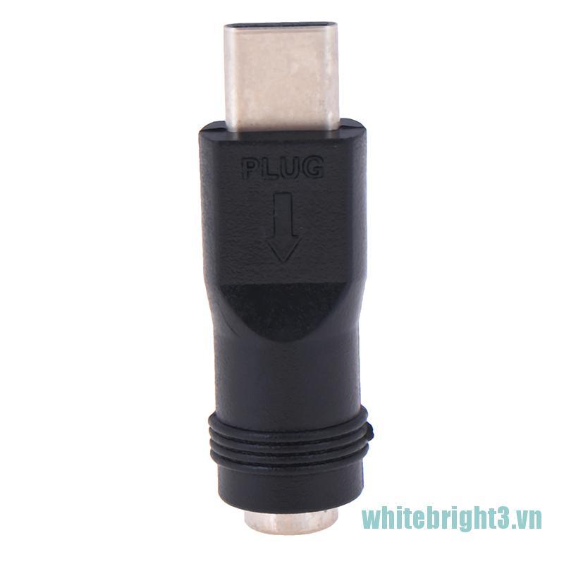 1 Đầu Chuyển Đổi 5.5x2.1mm Female Sang Type-C 3.1 Male Plug 90 / 180 Độ Dc