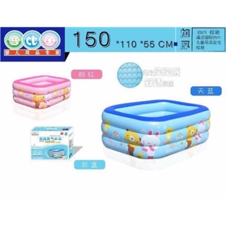 Bể bơi hình chữ nhật m3 3 tầng