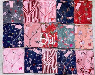Đồ bộ lụa satin Flamingo (đùi)