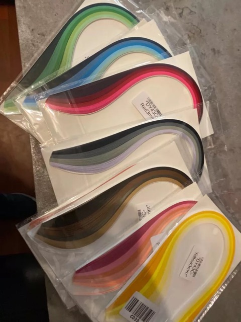 Giấy Quilling mix theo tone dài 39cm