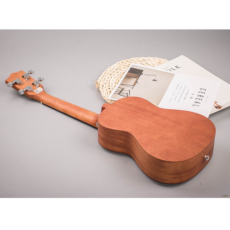 Đàn Ukulele Concert Gỗ Kèm Bao Đàn Và Đầy Đủ Phụ Kiện Size 23inch - 58cm HB88