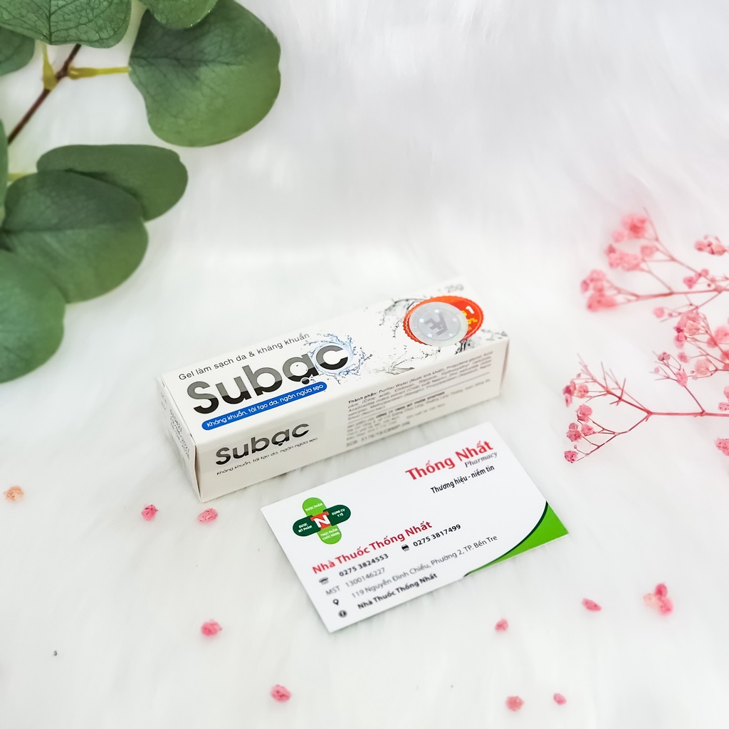 Su Bạc Gel Bôi Sát Khuẩn, Tái Tạo Da, Ngừa Sẹo Tuýp 25 gram