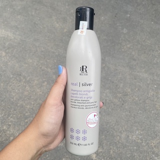 Dầu gội tím khử vàng, chăm sóc tóc vàng sáng Therapy Silver Shampo RR Line 350ml