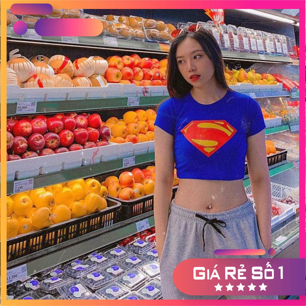 ÁO CROPTOP ĐẸP ÁO CROPTOP SUPERMAN CT26